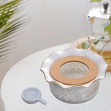 Maxbell Teapot Warmer Buffet Server Warmer for Glass Teapots Coffee and Milk Hiking white