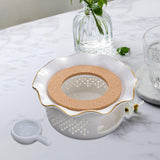 Maxbell Teapot Warmer Buffet Server Warmer for Glass Teapots Coffee and Milk Hiking white