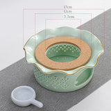 Maxbell Teapot Warmer Buffet Server Warmer for Glass Teapots Coffee and Milk Hiking light green