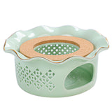Maxbell Teapot Warmer Buffet Server Warmer for Glass Teapots Coffee and Milk Hiking light green