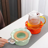 Maxbell Teapot Warmer Buffet Server Warmer for Glass Teapots Coffee and Milk Hiking light green