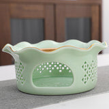 Maxbell Teapot Warmer Buffet Server Warmer for Glass Teapots Coffee and Milk Hiking light green