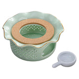 Maxbell Teapot Warmer Buffet Server Warmer for Glass Teapots Coffee and Milk Hiking light green