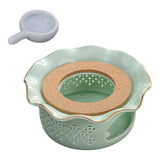 Maxbell Teapot Warmer Buffet Server Warmer for Glass Teapots Coffee and Milk Hiking light green