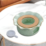 Maxbell Teapot Warmer Buffet Server Warmer for Glass Teapots Coffee and Milk Hiking light green
