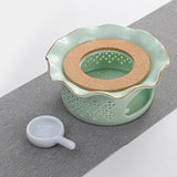 Maxbell Teapot Warmer Buffet Server Warmer for Glass Teapots Coffee and Milk Hiking light green