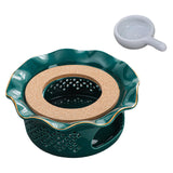 Maxbell Teapot Warmer Buffet Server Warmer for Glass Teapots Coffee and Milk Hiking dark green