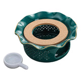 Maxbell Teapot Warmer Buffet Server Warmer for Glass Teapots Coffee and Milk Hiking dark green
