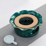Maxbell Teapot Warmer Buffet Server Warmer for Glass Teapots Coffee and Milk Hiking dark green