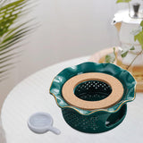 Maxbell Teapot Warmer Buffet Server Warmer for Glass Teapots Coffee and Milk Hiking dark green