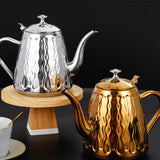 Maxbell Tea Kettle Fast Heating Coffee Brewer Pot Tea Warmer for Induction Electric Argent