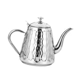 Maxbell Tea Kettle Fast Heating Coffee Brewer Pot Tea Warmer for Induction Electric Argent