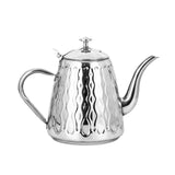Maxbell Tea Kettle Fast Heating Coffee Brewer Pot Tea Warmer for Induction Electric Argent