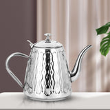 Maxbell Tea Kettle Fast Heating Coffee Brewer Pot Tea Warmer for Induction Electric Argent