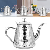 Maxbell Tea Kettle Fast Heating Coffee Brewer Pot Tea Warmer for Induction Electric Argent