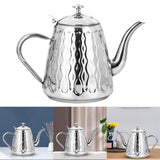 Maxbell Tea Kettle Fast Heating Coffee Brewer Pot Tea Warmer for Induction Electric Argent