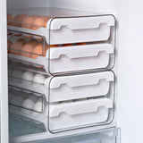 Maxbell 2 Tier Egg Fresh Storage Box Storage Container Egg Tray for Drawer Household