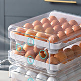 Maxbell 2 Tier Egg Fresh Storage Box Storage Container Egg Tray for Drawer Household