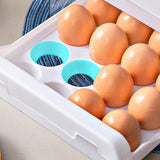 Maxbell 2 Tier Egg Fresh Storage Box Storage Container Egg Tray for Drawer Household