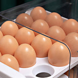 Maxbell 2 Tier Egg Fresh Storage Box Storage Container Egg Tray for Drawer Household