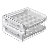 Maxbell 2 Tier Egg Fresh Storage Box Storage Container Egg Tray for Drawer Household
