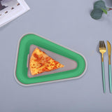 Maxbell Leftover Pizza Storage Container with 5 Microwavable Serving Trays Organizer Green