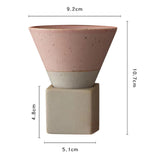 Maxbell Creative Coffee Mug Pottery Mug 150ml Mug for Restaurant Household Office Pink