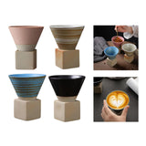 Maxbell Creative Coffee Mug Pottery Mug 150ml Mug for Restaurant Household Office Pink