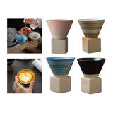 Maxbell Creative Coffee Mug Pottery Mug 150ml Mug for Restaurant Household Office Pink