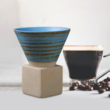 Maxbell Creative Coffee Mug Pottery Mug 150ml Mug for Restaurant Household Office Blue