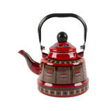 Maxbell Ancient Bell Pot Kettle with Lid Boiling Chinese for Household Hotel Red