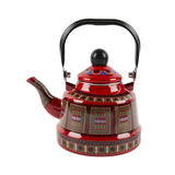 Maxbell Ancient Bell Pot Kettle with Lid Boiling Chinese for Household Hotel Red