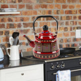 Maxbell Ancient Bell Pot Kettle with Lid Boiling Chinese for Household Hotel Red
