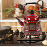 Maxbell Ancient Bell Pot Kettle with Lid Boiling Chinese for Household Hotel Red