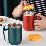 Maxbell Vacuum Coffee Tumbler Thermal Coffee Mug Stainless Steel Mug for Travel Red