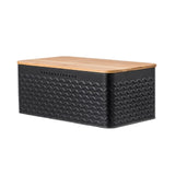 Maxbell Bread Bin Kitchen Storage Container Bread Holder for Kitchen Counter Black