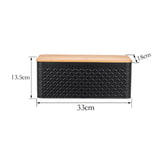Maxbell Bread Bin Kitchen Storage Container Bread Holder for Kitchen Counter Black