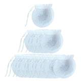 Maxbell 100x Tea Filter Bags Drawstring Kitchen Spice Seasoning Filter Package White