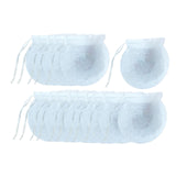 Maxbell 100x Tea Filter Bags Drawstring Kitchen Spice Seasoning Filter Package White