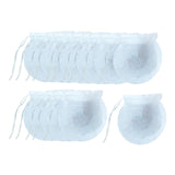 Maxbell 100x Tea Filter Bags Drawstring Kitchen Spice Seasoning Filter Package White