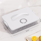 Maxbell 24Grid Egg Storage Container Fridge Egg Tray Egg Box for Pantry Shelf Drawer White