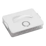 Maxbell 24Grid Egg Storage Container Fridge Egg Tray Egg Box for Pantry Shelf Drawer White