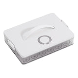 Maxbell 24Grid Egg Storage Container Fridge Egg Tray Egg Box for Pantry Shelf Drawer White