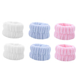 Maxbell Absorbent Wrist Wash Band Towel Portable for Skincare Bridal Party SPA White