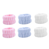 Maxbell Absorbent Wrist Wash Band Towel Portable for Skincare Bridal Party SPA White