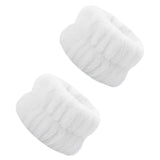 Maxbell Absorbent Wrist Wash Band Towel Portable for Skincare Bridal Party SPA White