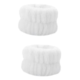 Maxbell Absorbent Wrist Wash Band Towel Portable for Skincare Bridal Party SPA White