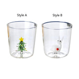Maxbell Glass Coffee Mug Drinkware Espresso Cups Milk Mug for Coffee Style A