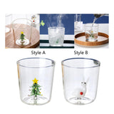 Maxbell Glass Coffee Mug Drinkware Espresso Cups Milk Mug for Coffee Style A