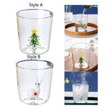 Maxbell Glass Coffee Mug Drinkware Espresso Cups Milk Mug for Coffee Style A